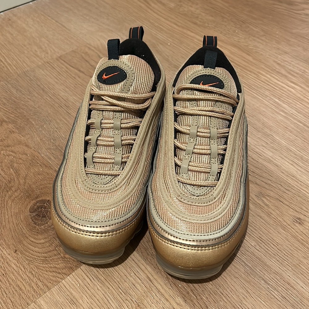 New Nike Gold Air Max Sneakers